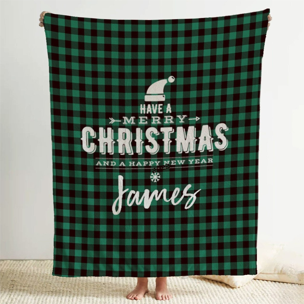 Personalized Merry Christmas Blanket for Comfort & Unique | BKMC01