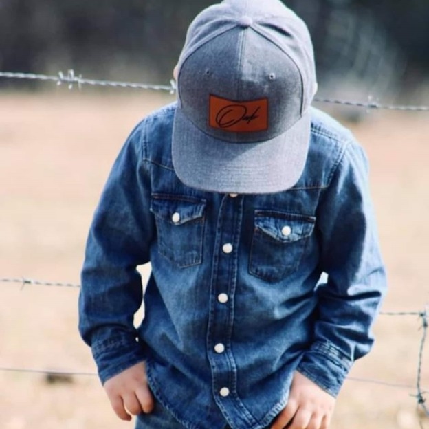 Personalized Child Leather Patch Hat for Comfort & Unique | CWBeach19