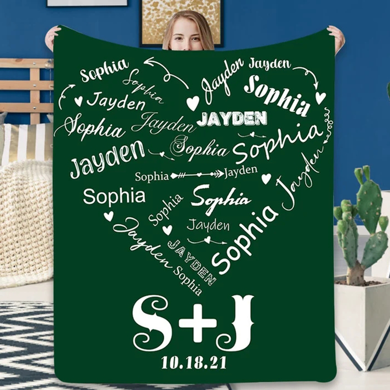 Personalized Anniversary Blanket for Comfort & Unique | BKAN013