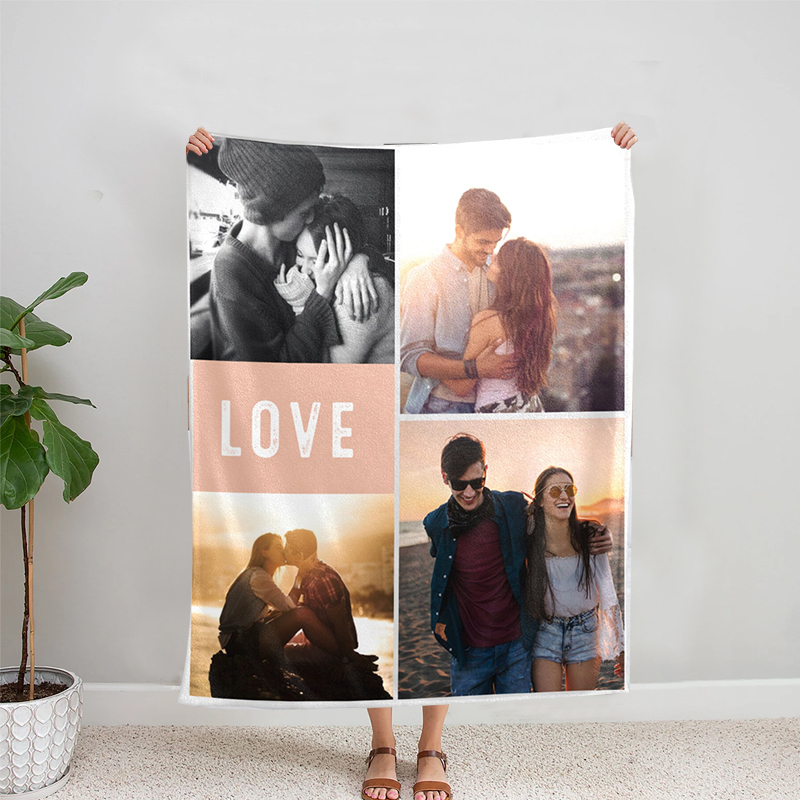 Personalized Memorial Photo Blanket for Comfort & Unique | BKphoto10