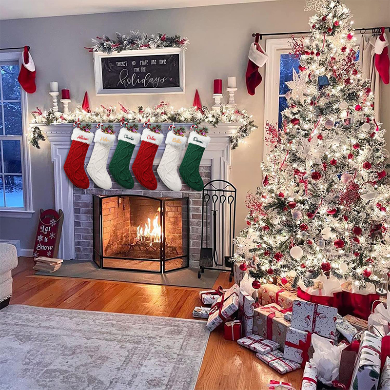 Personalized Christmas Stocking with Family Name | MCGift04