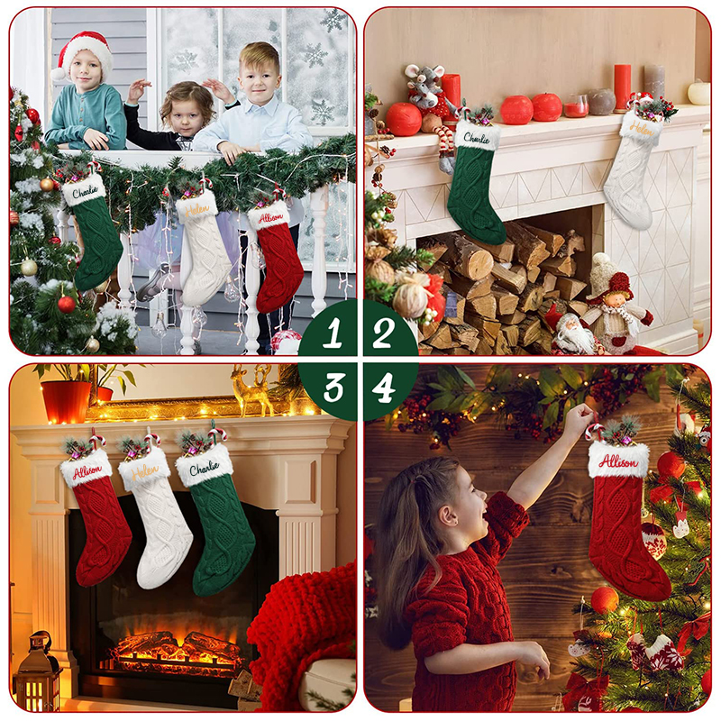 Personalized Christmas Stocking with Family Name | MCGift04