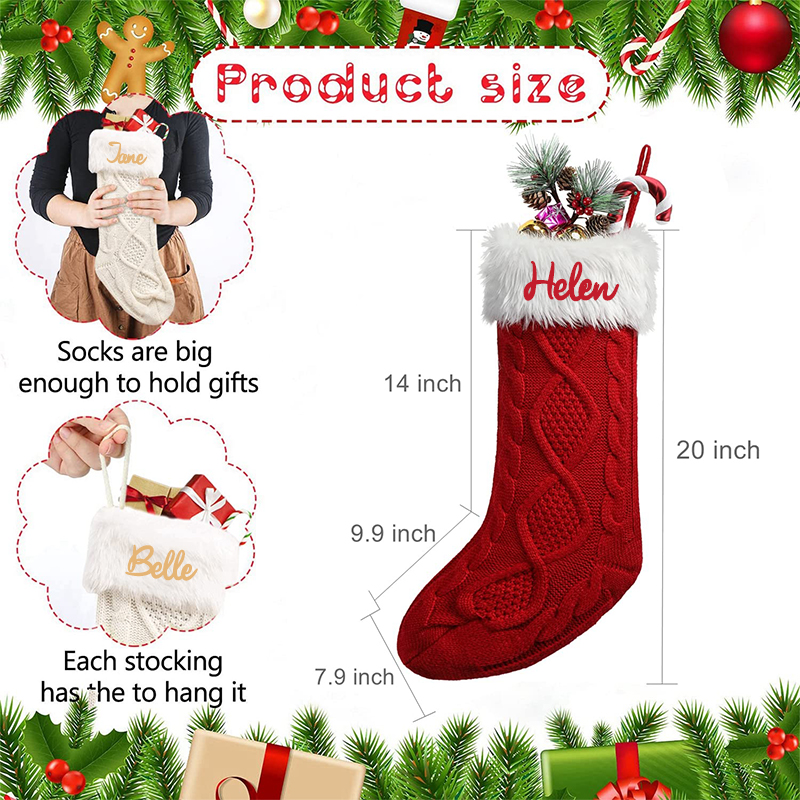 Personalized Christmas Stocking with Family Name | MCGift04
