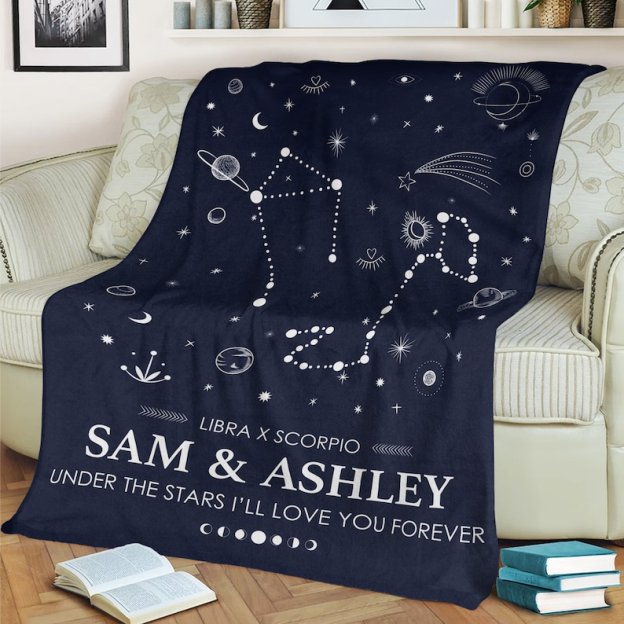 Personalized Anniversary Blanket for Comfort & Unique | BKAN008