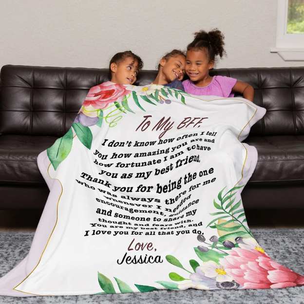 Personalized Love Letter Blanket for Comfort & Unique | BKletter02
