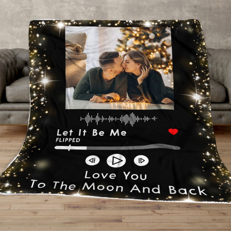 Personalized Memorial Photo Blanket for Comfort & Unique | BKphoto12