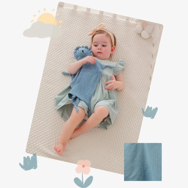 Personalized Baby Embroidery Comforter Sleep Toy | CWToy02