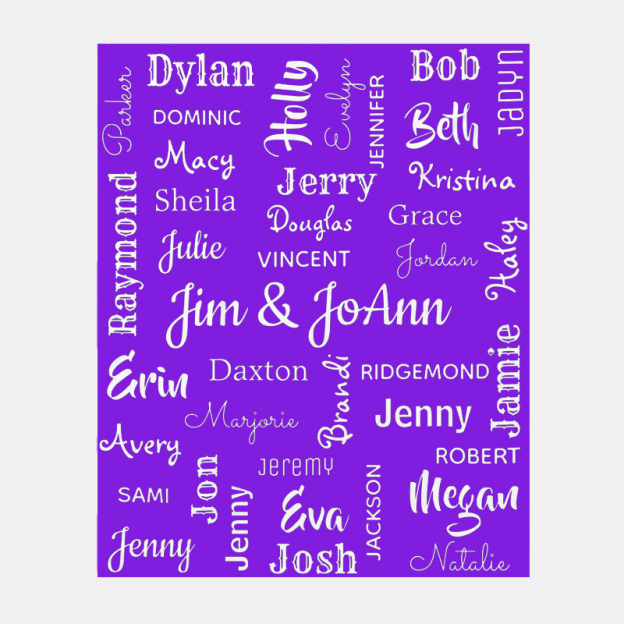 Personalized Family Name Blanket for Comfort & Unique | BKName06