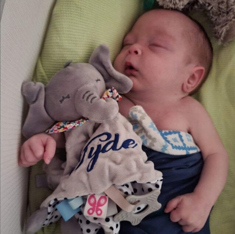 Personalized Baby Embroidery Comforter Sleep Toy | CWToy01