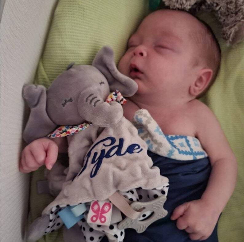 Personalized Baby Embroidery Comforter Sleep Toy | CWToy01