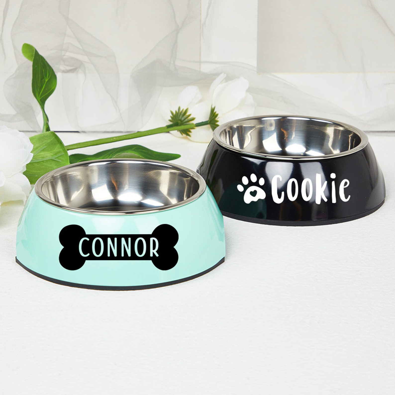 Personalized Pet Stainless Steel Dog Bowl  | CWToy20