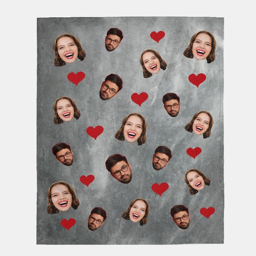 Personalized Funny Face Blanket for Comfort & Unique | BKFace05