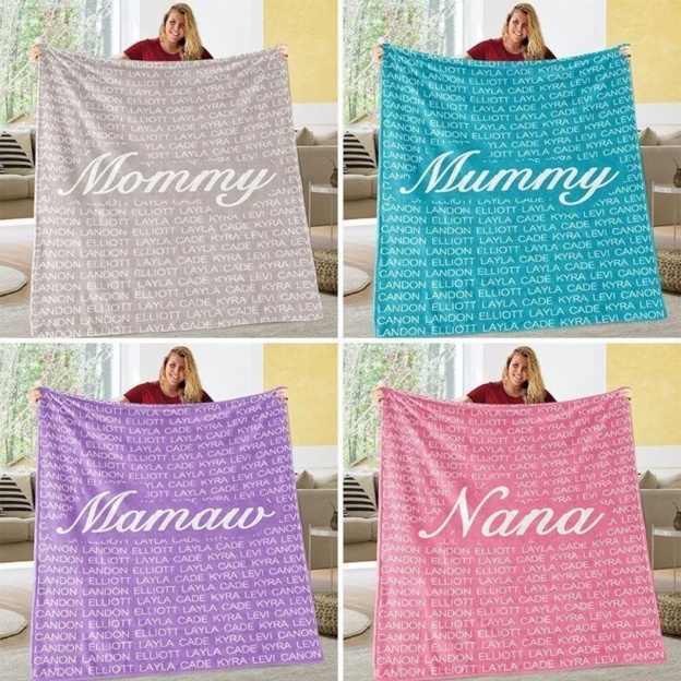 Personalized Family Name Blanket for Comfort & Unique | BKName01