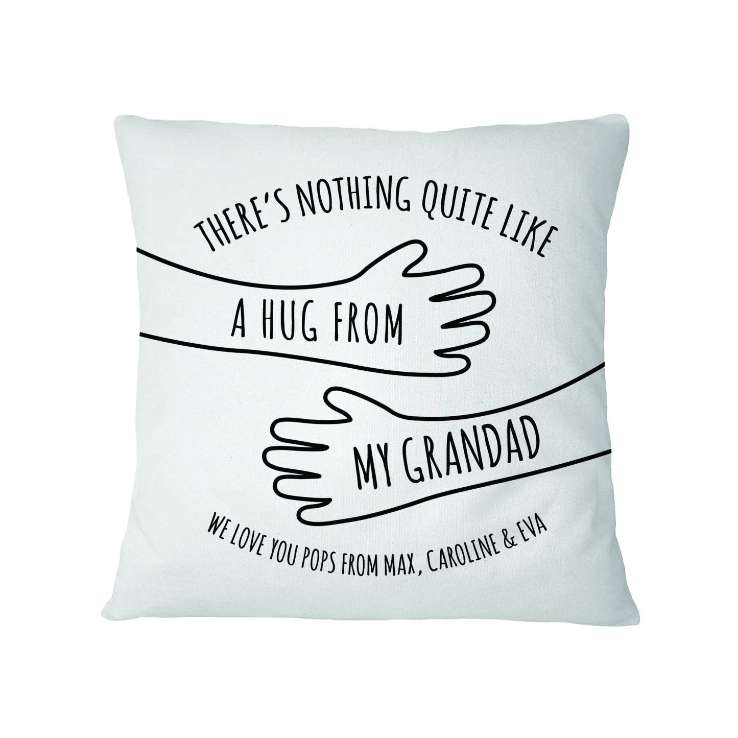 Personalised 'Give You A Hug' Cushion for Comfort & Unique | CWCush03
