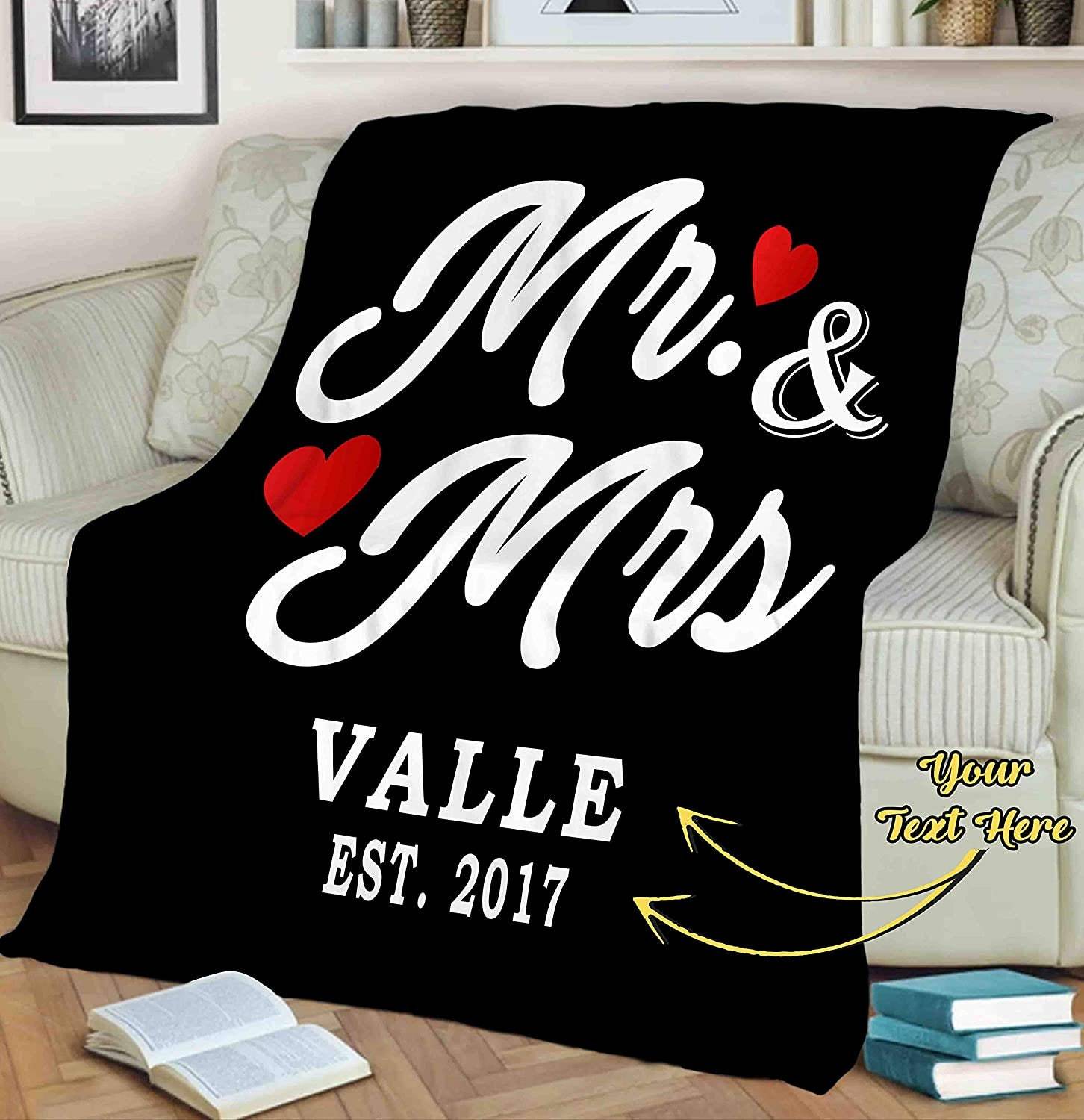 Personalized Anniversary Blanket for Comfort & Unique | BKAN004