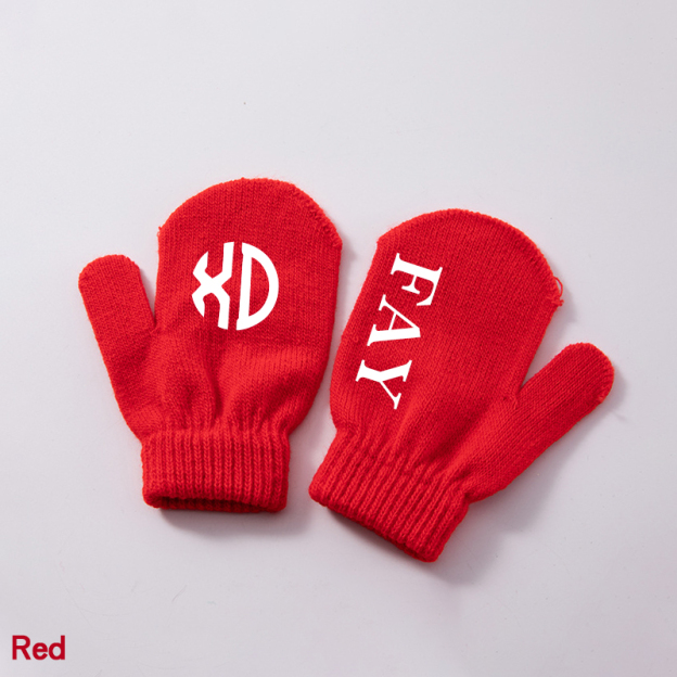 Personalized Kid Color Mitten Gloves for Comfort & Unique | HGKid01
