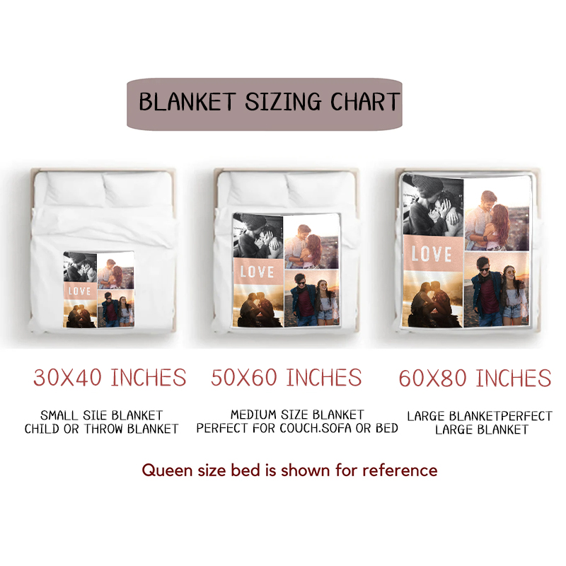 Personalized Memorial Photo Blanket for Comfort & Unique | BKphoto10