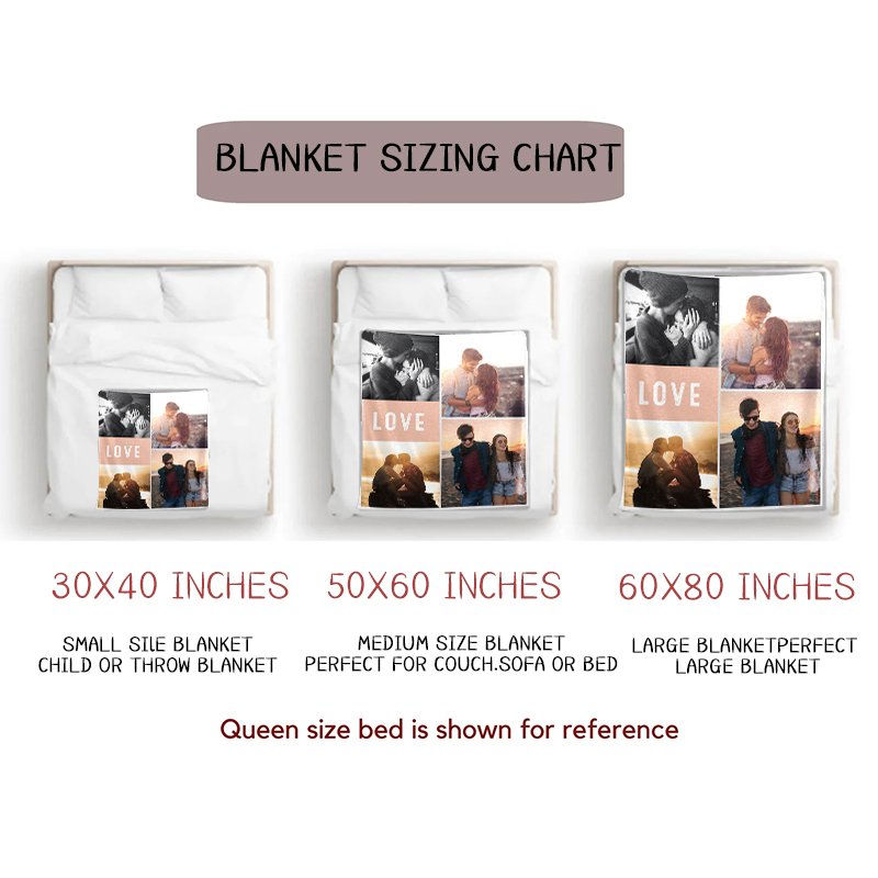 Personalized Memorial Photo Blanket for Comfort & Unique | BKphoto10