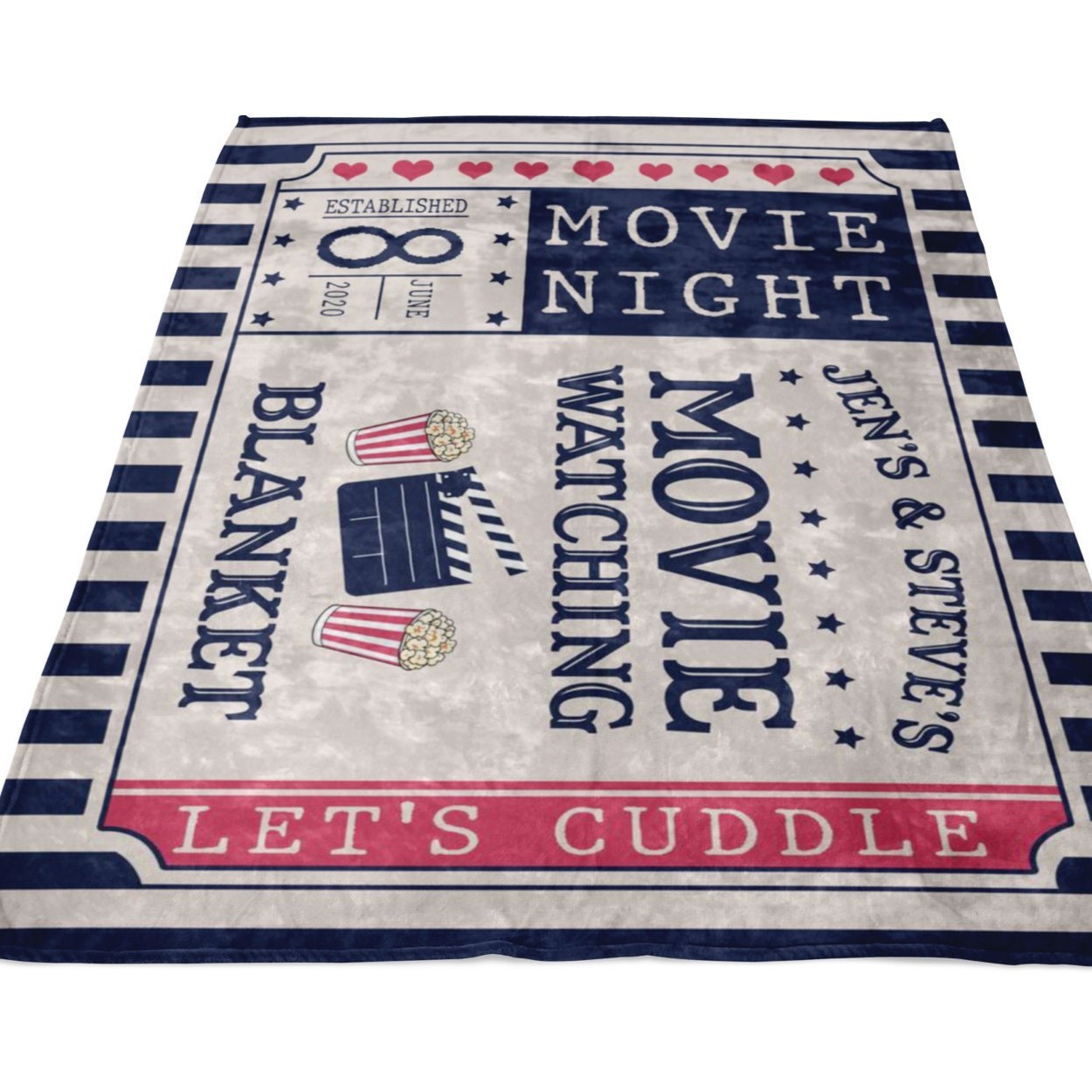 Personalized Anniversary Blanket for Comfort & Unique | BKAN010
