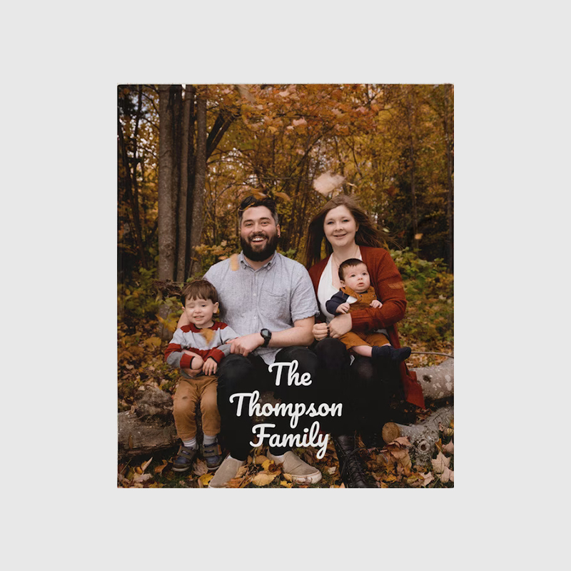 Personalized Memorial Photo Blanket for Comfort & Unique | BKphoto03