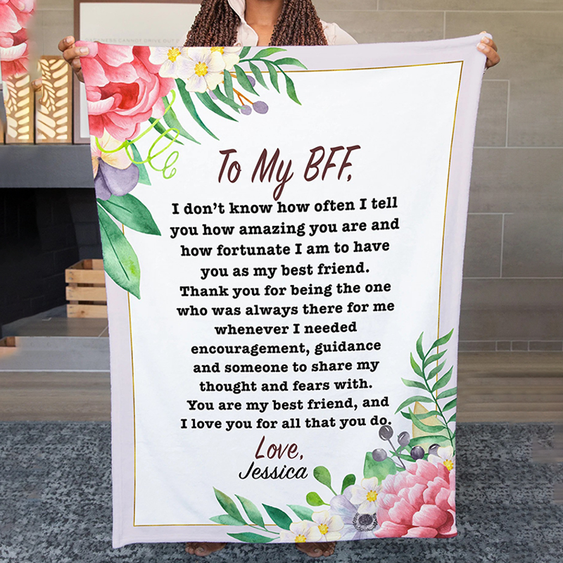 Personalized Love Letter Blanket for Comfort & Unique | BKletter02