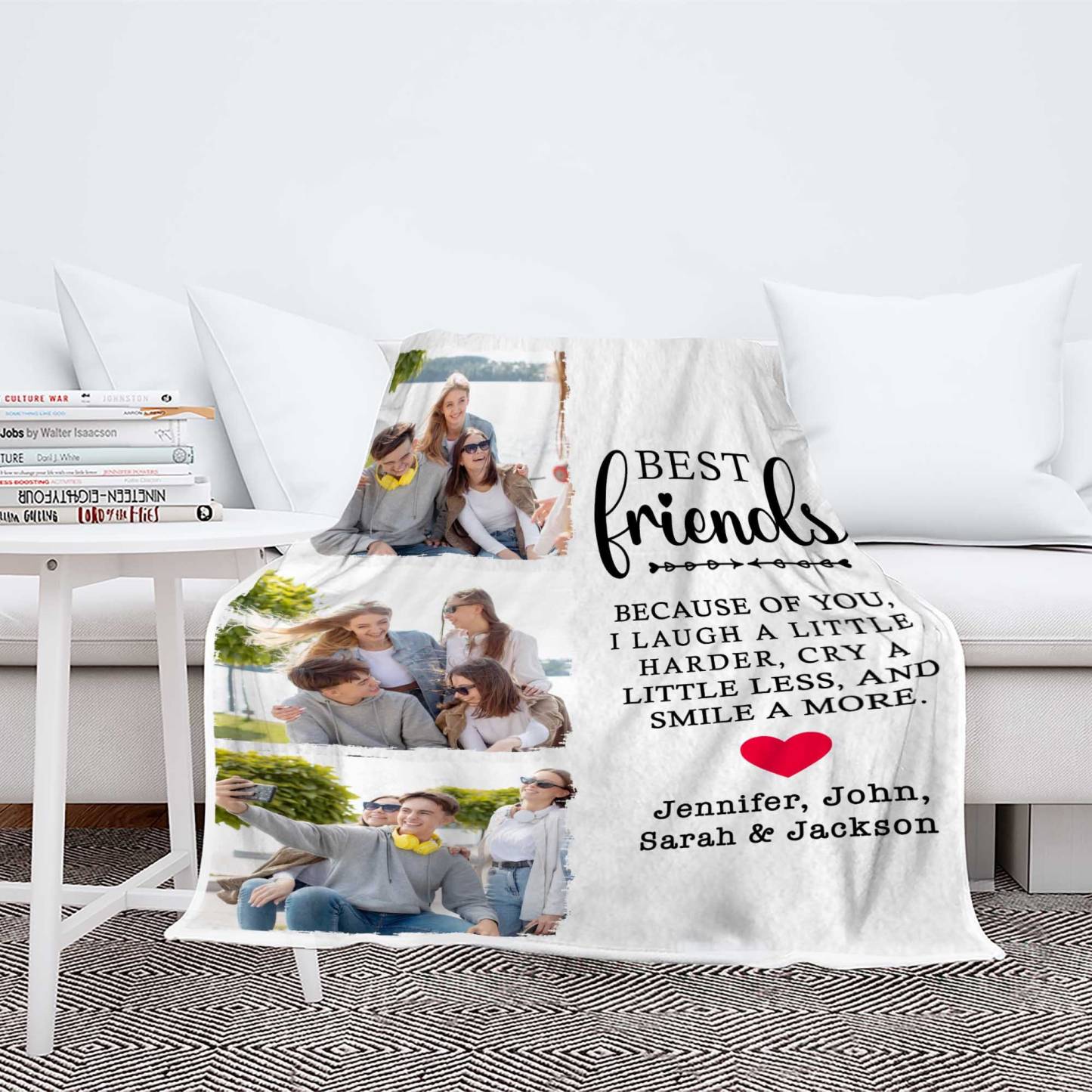 Personalized Memorial Photo Blanket for Comfort & Unique | BKphoto14
