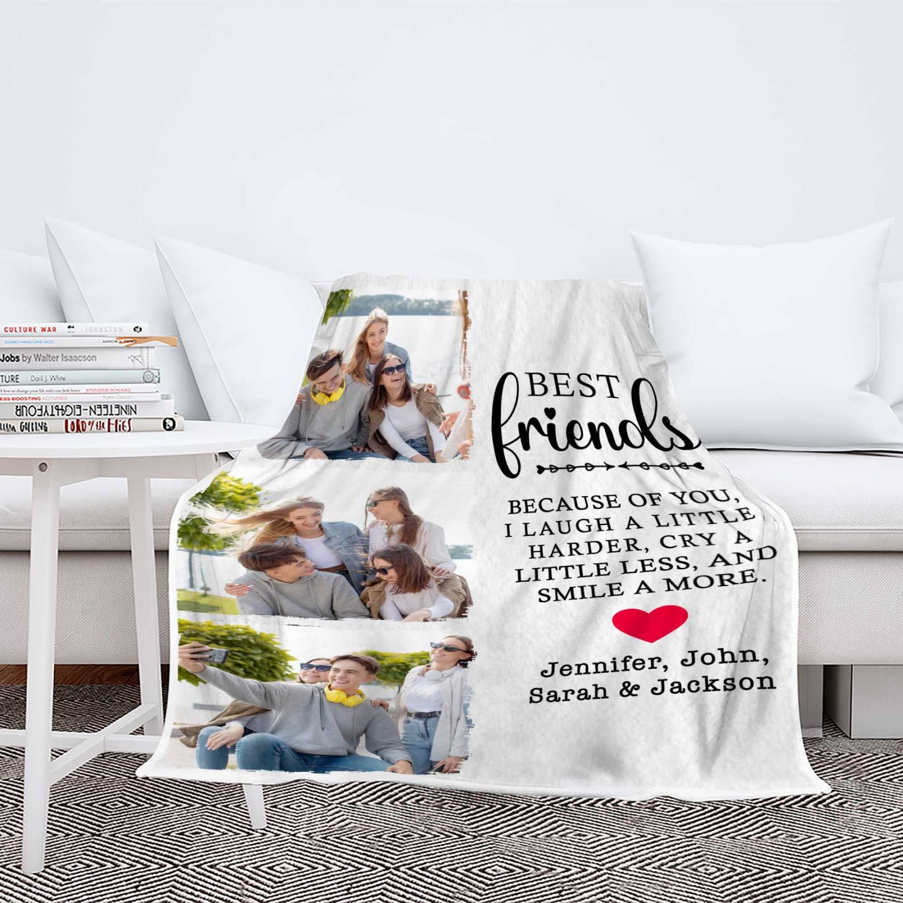 Personalized Memorial Photo Blanket for Comfort & Unique | BKphoto14