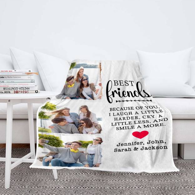 Personalized Memorial Photo Blanket for Comfort & Unique | BKphoto14