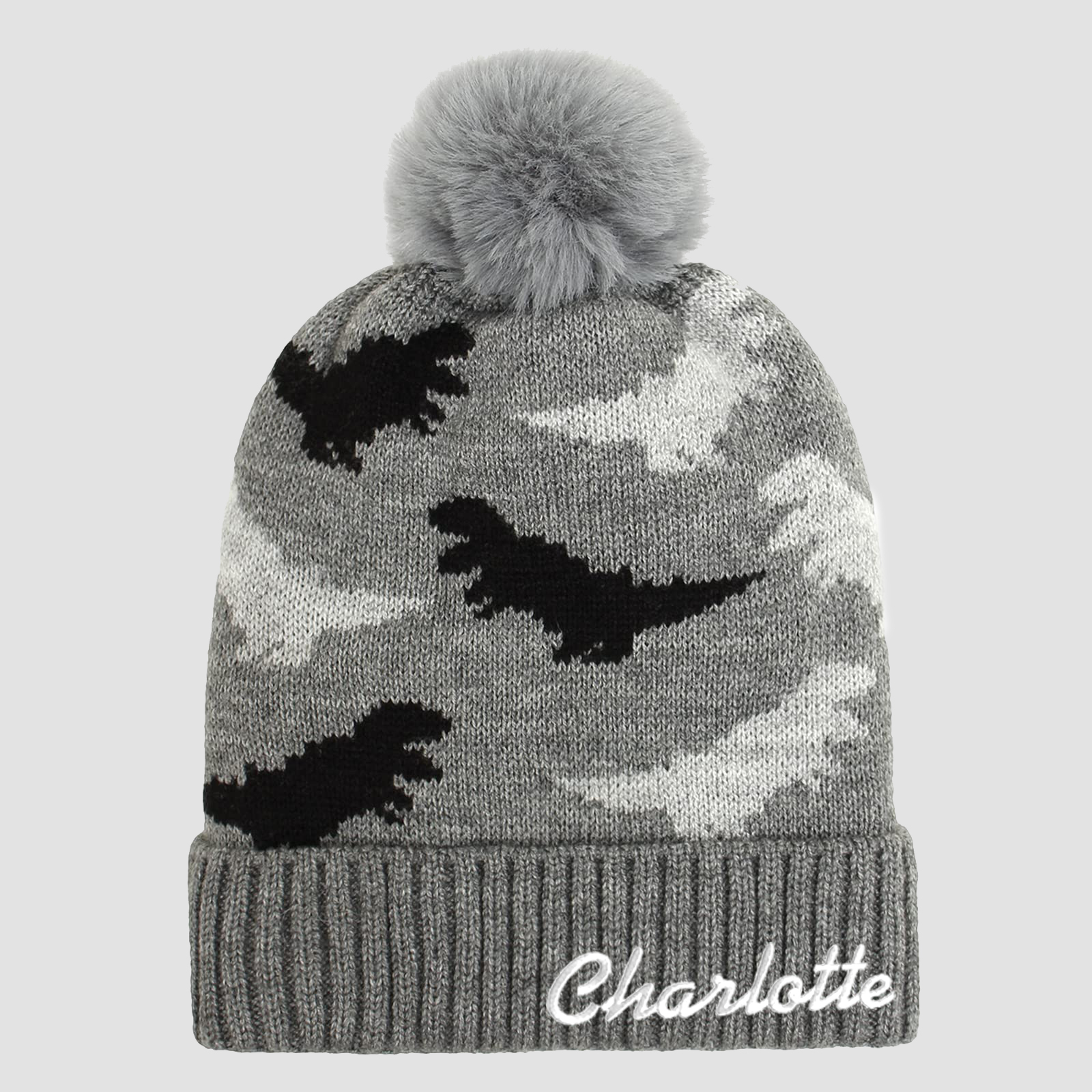 Personalized Embroidery Kid Dinosaur Hat and Scarf for Comfort & Unique | HSKid12