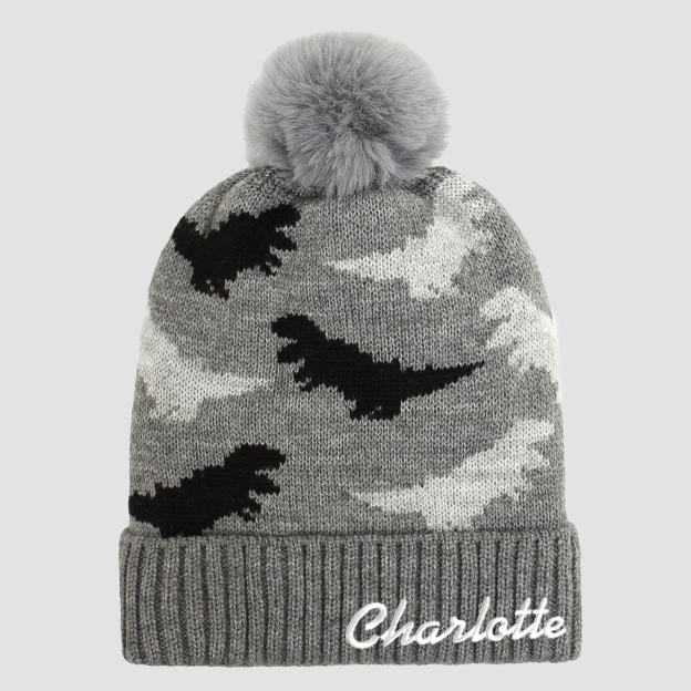 Personalized Embroidery Kid Dinosaur Hat and Scarf for Comfort & Unique | HSKid12