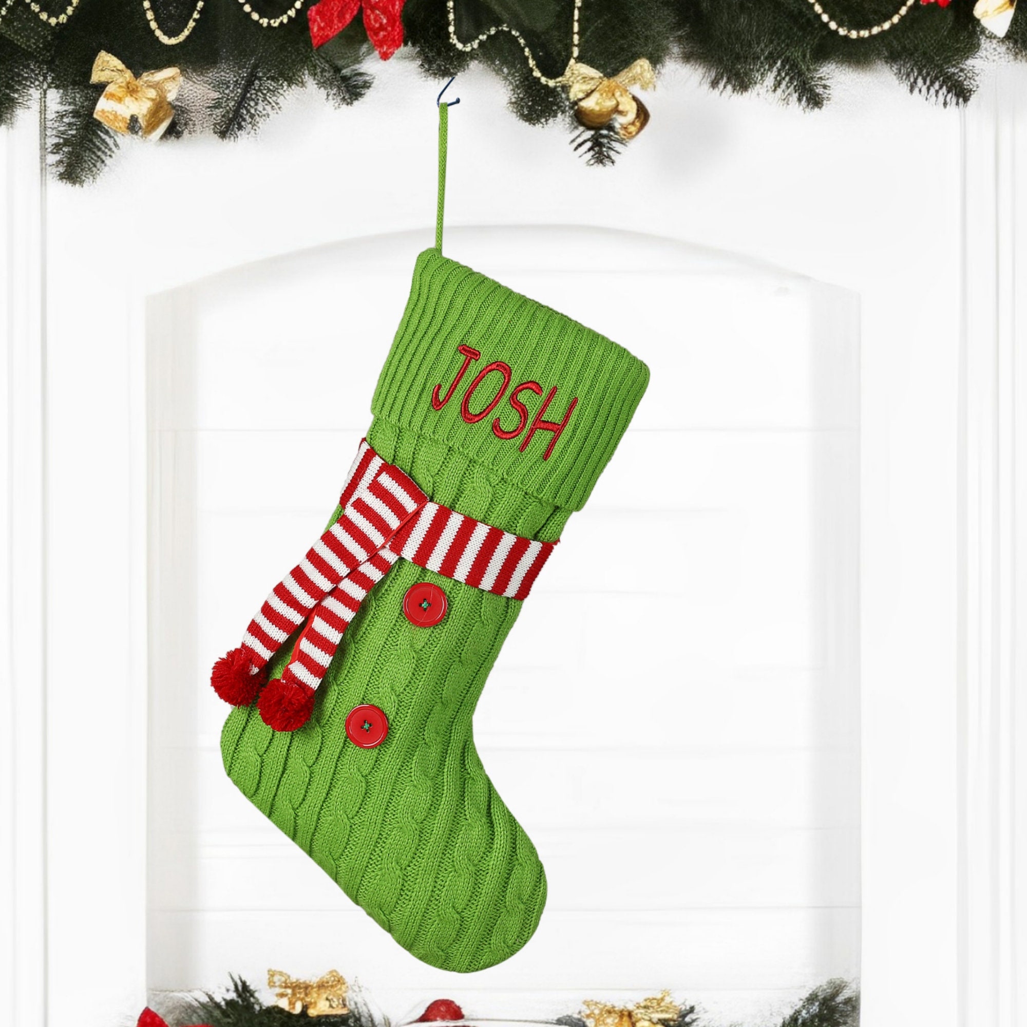 Personalized Christmas Stocking with Family Name | MCGift05