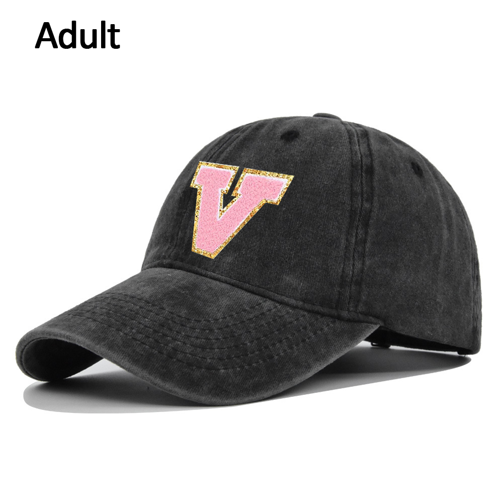 Personalized Adult & Kid Letter Patch Tie-dye Hat | CWBeach17