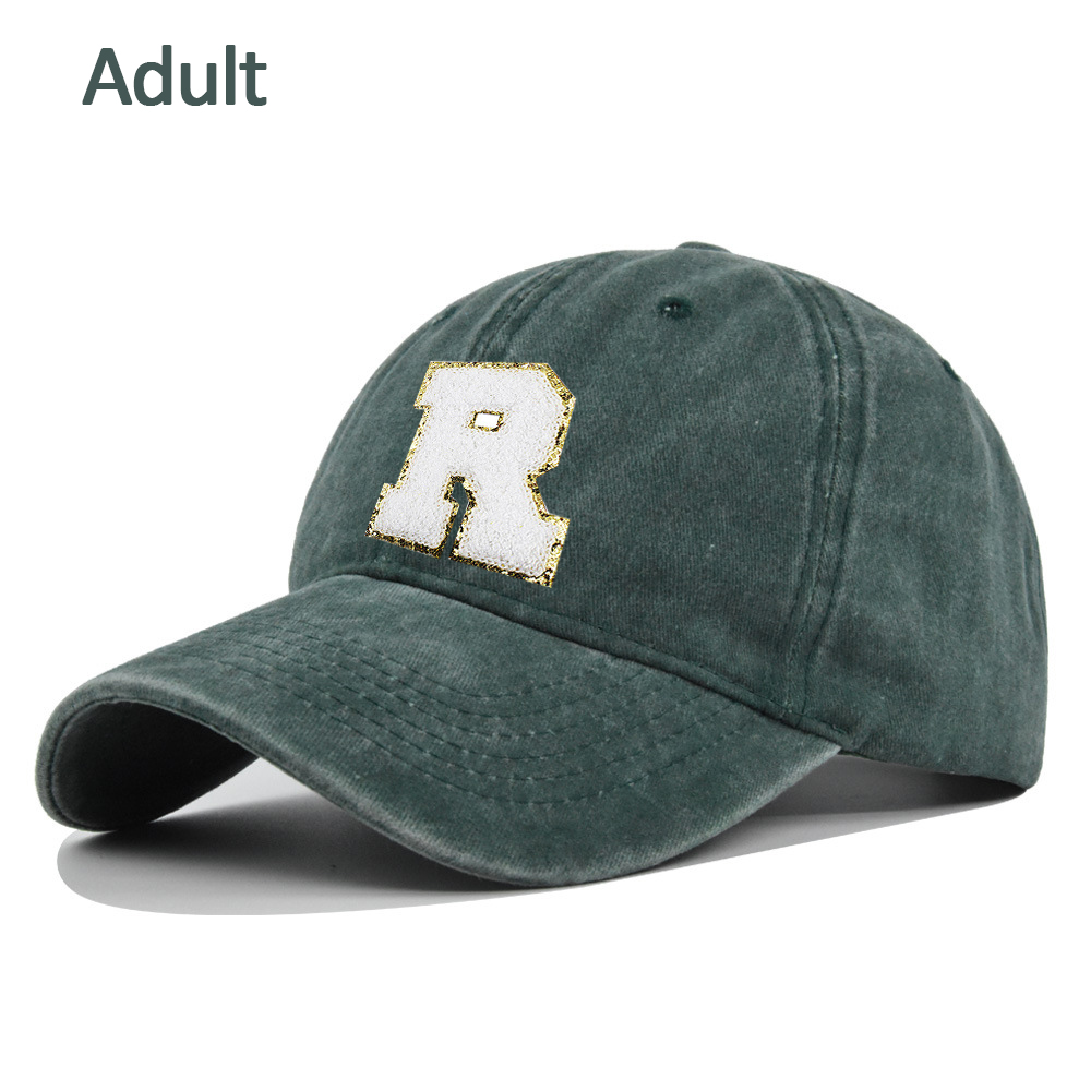 Personalized Adult & Kid Letter Patch Tie-dye Hat | CWBeach17