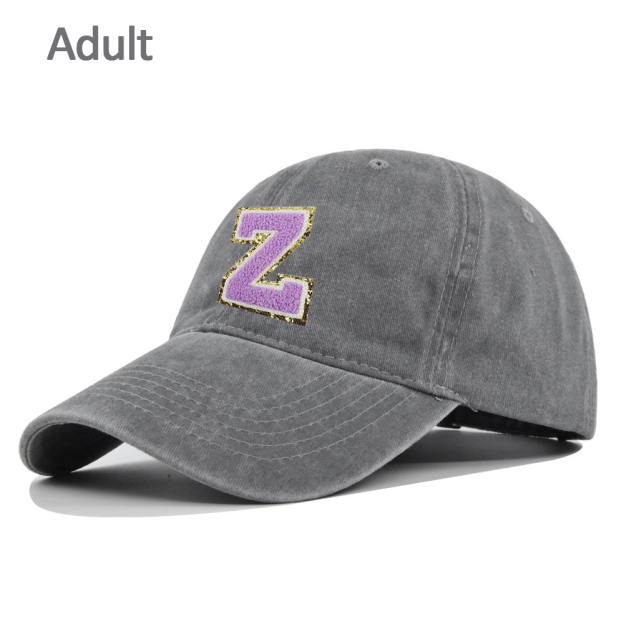 Personalized Adult & Kid Letter Patch Tie-dye Hat | CWBeach17