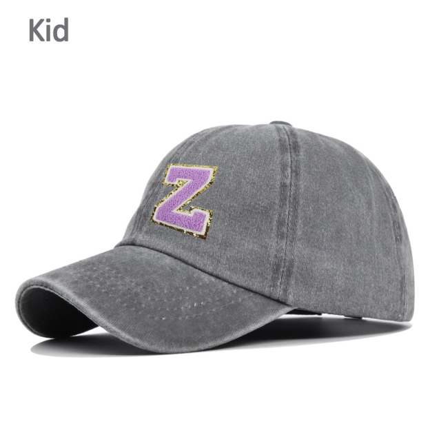 Personalized Adult & Kid Letter Patch Tie-dye Hat | CWBeach17