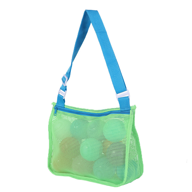 Personalized Seashell Zipper Mesh Beach Bag | CWBeach50