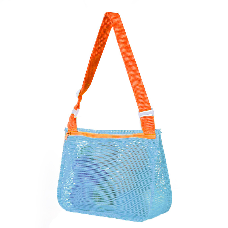 Personalized Seashell Zipper Mesh Beach Bag | CWBeach50