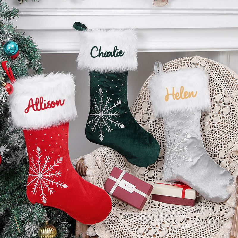Personalized Christmas Stocking with Family Name | MCGift03