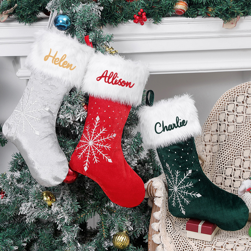 Personalized Christmas Stocking with Family Name | MCGift03
