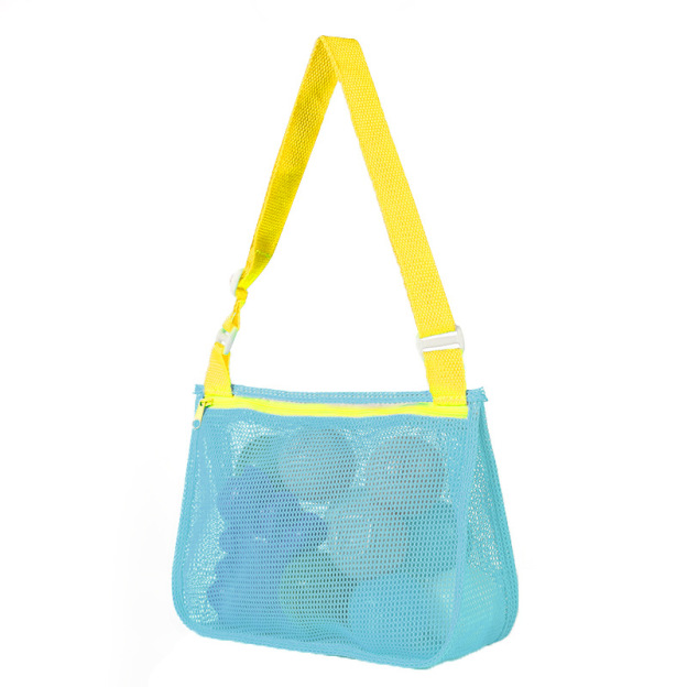 Personalized Seashell Zipper Mesh Beach Bag | CWBeach50