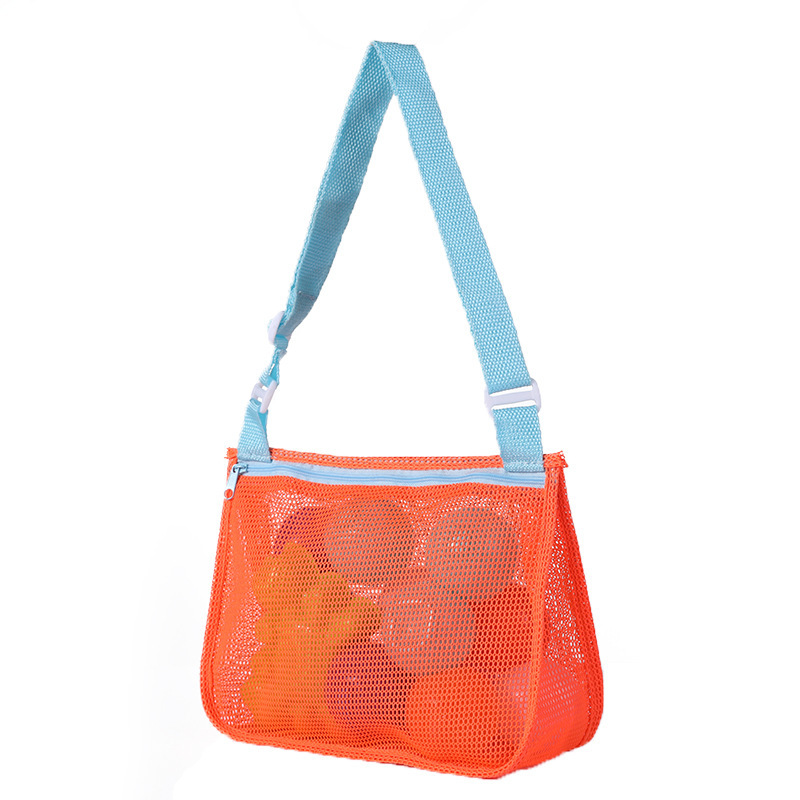 Personalized Seashell Zipper Mesh Beach Bag | CWBeach50