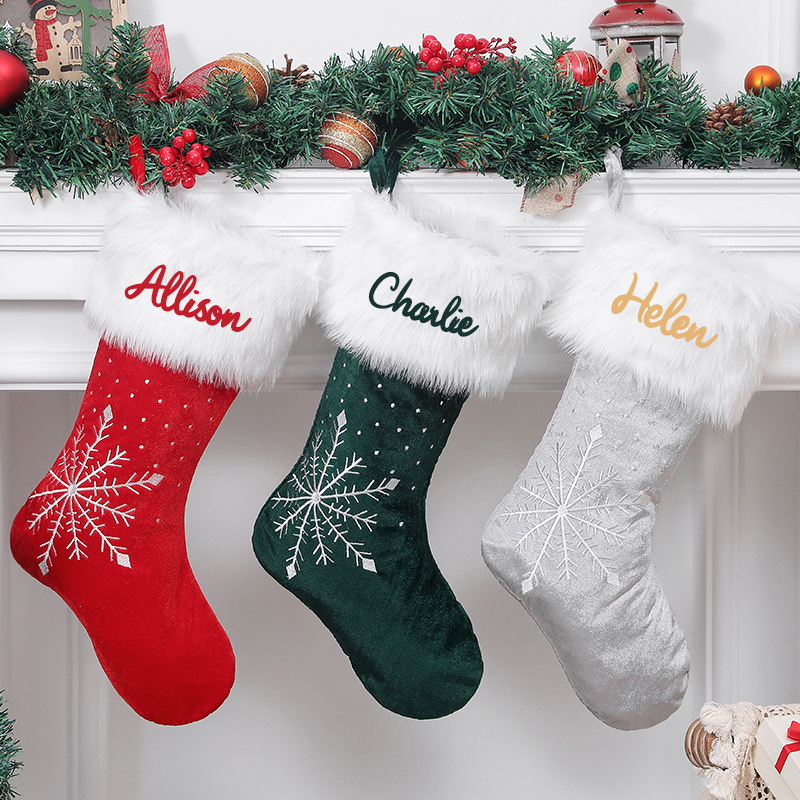 Personalized Christmas Stocking with Family Name | MCGift03