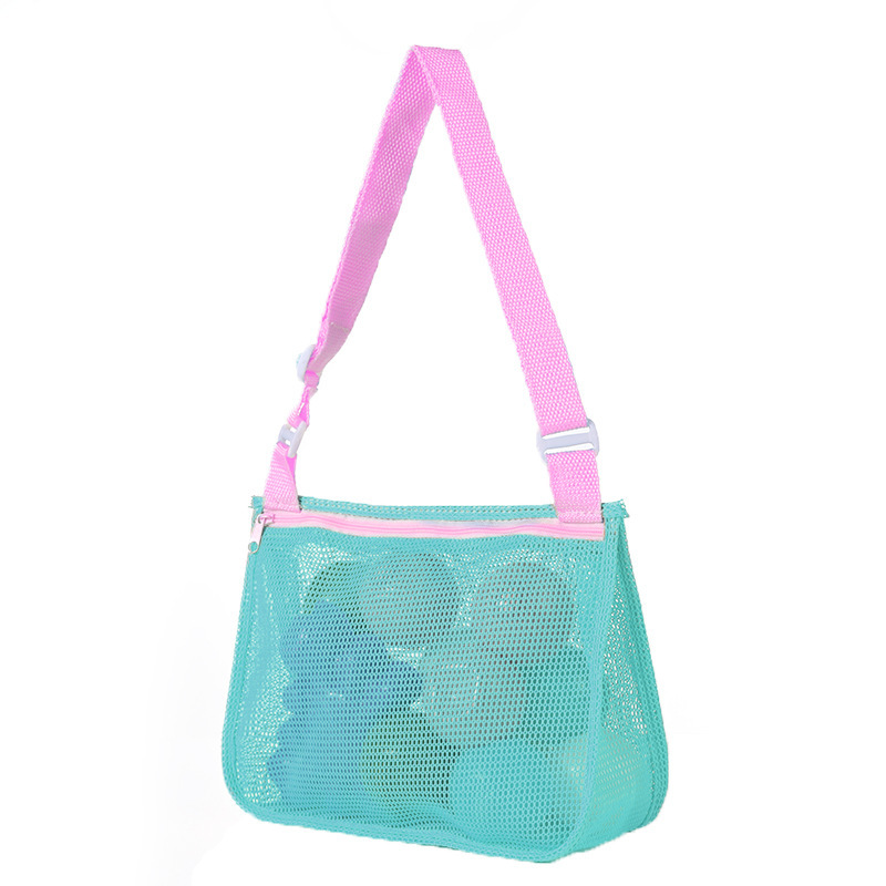 Personalized Seashell Zipper Mesh Beach Bag | CWBeach50