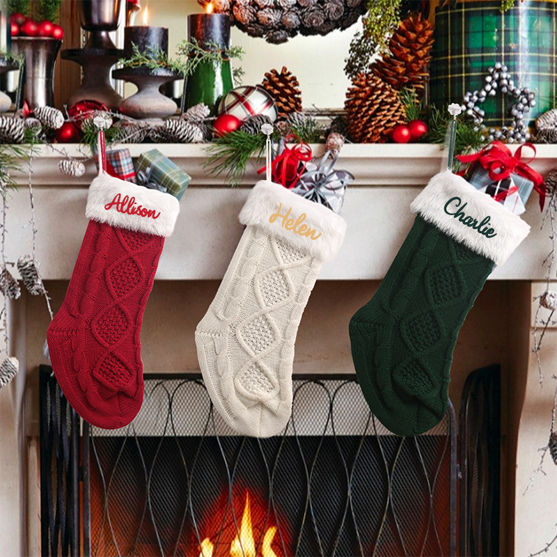Personalized Christmas Stocking with Family Name | MCGift04