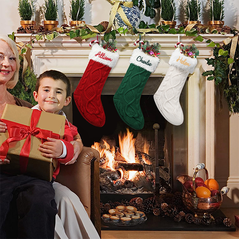 Personalized Christmas Stocking with Family Name | MCGift04