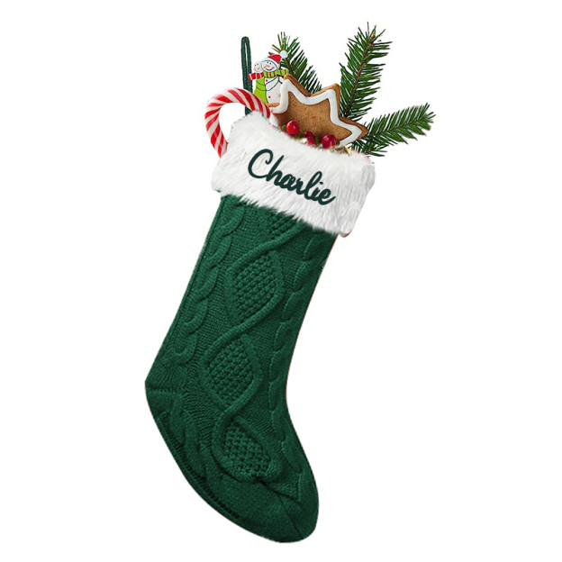 Personalized Christmas Stocking with Family Name | MCGift04