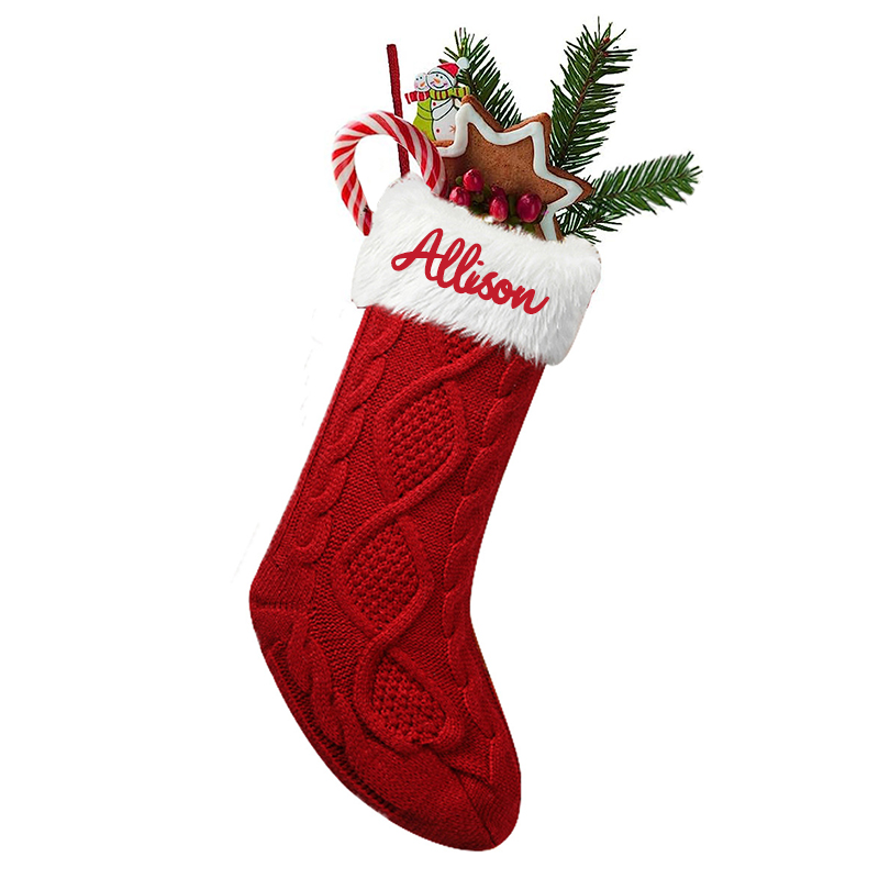 Personalized Christmas Stocking with Family Name | MCGift04