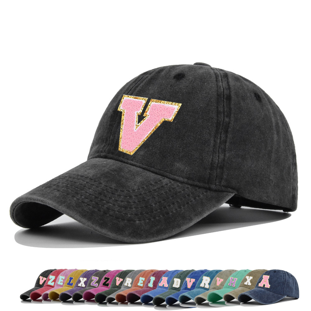 Personalized Adult & Kid Letter Patch Tie-dye Hat | CWBeach17