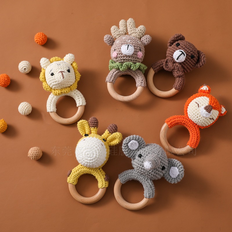 Personalized Lovely Kid's Crochet Baby Rattle | CWToy25