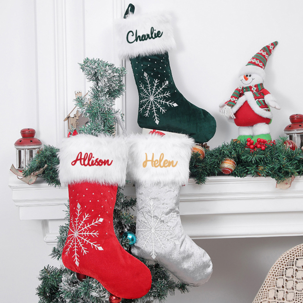 Personalized Christmas Stocking with Family Name | MCGift03